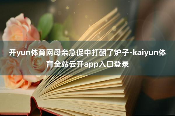 开yun体育网母亲急促中打翻了炉子-kaiyun体育全站云开app入口登录